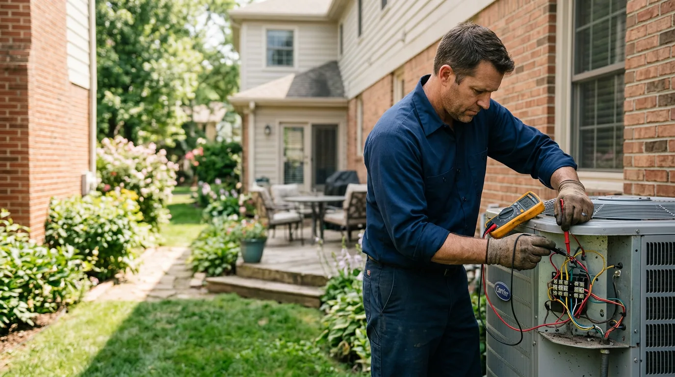 HVAC technician working near Windsor, PA